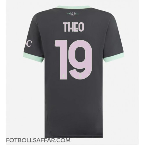 AC Milan Theo Hernandez #19 Tredjeställ Dam 2024-25 Kortärmad